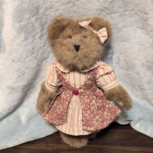 Boyds Bears "Kamm" Striped and Floral Kids Dress